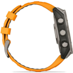 Garmin Fenix 8 Titanium 47mm Waterproof Smartwatch with Heart Rate Monitor (Sapphire, Titanium With Spark Orange/Graphite Silicone Band) - Image 6