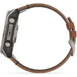Garmin Fenix 8 Titanium 51mm Waterproof Smartwatch with Heart Rate Monitor (Sapphire, Titanium with Chestnut Leather Band) - Image 7