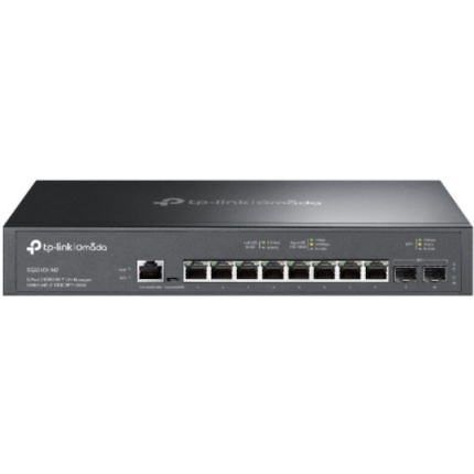TP-LINK SG3210X-M2 Managed L2 Switch with 8 Ethernet Ports and 2 SFP Ports