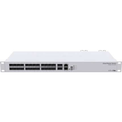 MikroTik CRS326-24S+2Q+RM Managed L2 Switch with 1 Ethernet Port and 24 SFP Ports