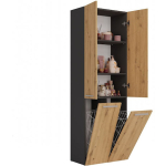 Bathroom Cabinet L60xW30xH174cm Oak - Image 3