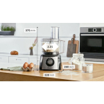 Bosch Multifunctional Food Processor 900W with Pot 2.3lt and Jug Blender Silver - Image 3