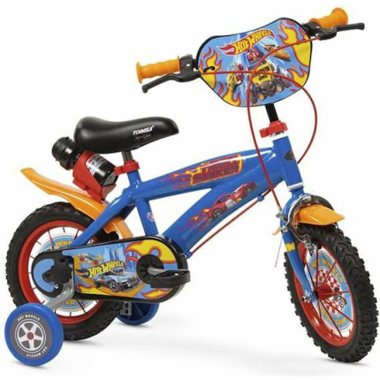 Hot Wheels 12" Kids Bicycle BMX Blue