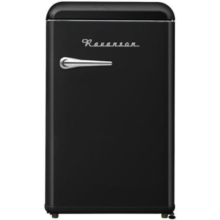 Ravanson Retro Mini Bar 118lt H86xW54.5xD58.5cm Black LKK-120ERB