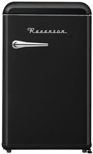 Ravanson Retro Mini Bar 118lt H86xW54.5xD58.5cm Black LKK-120ERB - Image 1