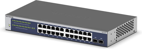 NetGear GS724T Managed L3 Switch with 24 Gigabit (1Gbps) Ethernet Ports - Image 1