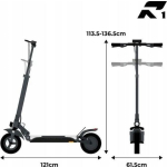 Ruptor Electric Scooter with 20km/h Max Speed and 80km Autonomy in Black Color - Image 8
