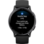 Garmin Vivoactive 5 Aluminium 42mm Waterproof Smartwatch with Heart Rate Monitor (Slate Bezel With Black Silicone Band) - Image 2