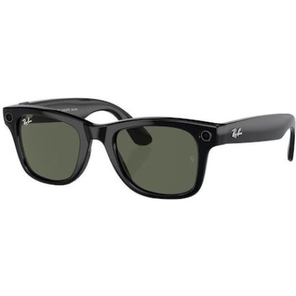 Ray Ban Meta Wayfarer Gen 1 G-15 Green Smart Glasses Μαύρα