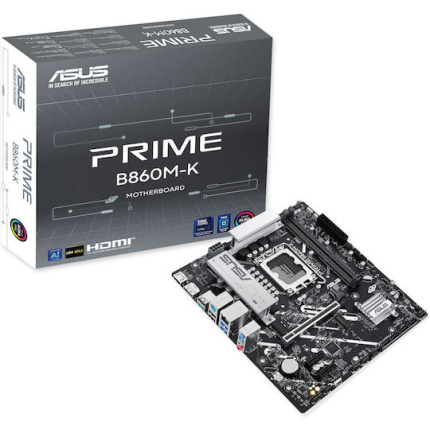 Asus Prime B860M-K Motherboard Micro ATX with Intel 1851 Socket