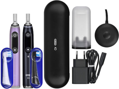 Oral-B iO Series 9 Electric Toothbrush with Pressure Sensor and Travel Case Black Onyx / Rose Quartz - Image 3
