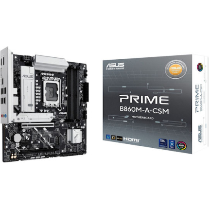 Asus Prime B860M-A-CSM Motherboard Micro ATX with Intel 1851 Socket