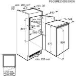 Electrolux Built-in Mini Bar 124lt H87.3xW54.8xD54.9cm White LFB2AE88S1 - Image 3