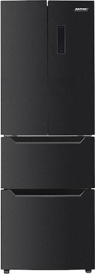 MPM Side-by-Side Refrigerator 320lt NoFrost H186xW64xD69cm Inox MPM-351-SBF-07 - Image 1