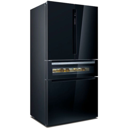 Siemens French Door Refrigerator 572L Total NoFrost H183xW90.5xL73.6cm Black IQ700