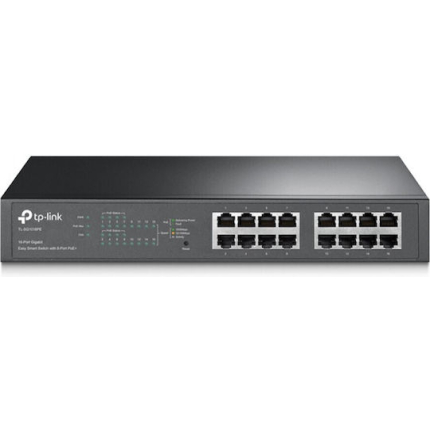 TP-LINK TL-SG1016PE Unmanaged L2 PoE+ Switch with 16 Gigabit (1Gbps) Ethernet Ports