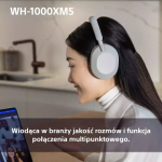 Sony WH-1000XM5 Wireless / Wired Over Ear Headphones with 30 hours of Operation and Quick Charge Pink - Image 6