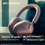 Sony WH-1000XM5 Wireless / Wired Over Ear Headphones with 30 hours of Operation and Quick Charge Pink - Image 4