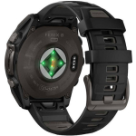 Garmin Fenix 8 Solar Titanium 47mm Waterproof Smartwatch with Heart Rate Monitor (Sapphire, Carbon Grey Dlc Titanium With Black/pebble Grey Silicone Band) - Image 8