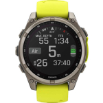 Garmin Fenix 8 Solar Titanium 47mm Waterproof Smartwatch with Heart Rate Monitor (Sapphire, Titanium With Amp Yellow/Graphite Silicone Band) - Image 6
