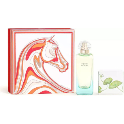 Hermes Un Jardin Sur Le Nil Unisex Gift Fragrance Set With Eau de Toilette 2 Pieces