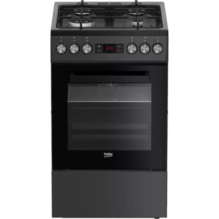 Beko Gas & Electric Cooker 60lt W50cm. Black