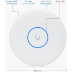 Ubiquiti U7-Pro-XGS Access Point Wi‑Fi 7 Tri Band (2.4 & 5 & 6GHz) White - Image 3