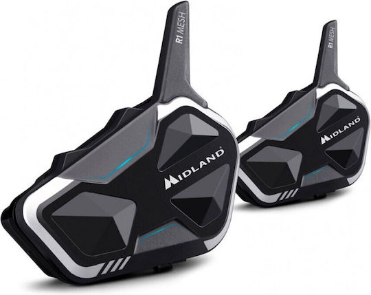 Midland R1 Mesh Twin Dual Intercom for Motorcycle Helmet with Bluetooth - Image 1