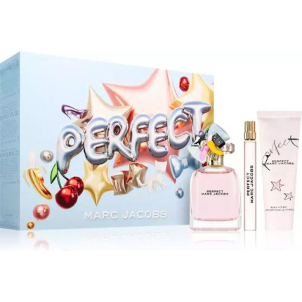 Marc Jacobs Perfect Women's Set with Body Lotion 3pcs