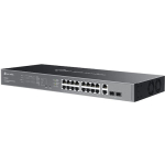 TP-LINK Omada ES220GMP Managed L2 PoE+ Switch with 16 Gigabit (1Gbps) Ethernet Ports and 2 SFP Ports - Image 4