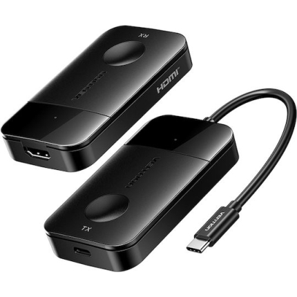 Vention Wireless USB-C To HDMI Transmitter Receiver 0.15 M Black