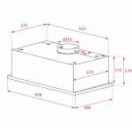 Teka GFG2 Ventilation Mechanism 55cm Black - Image 4