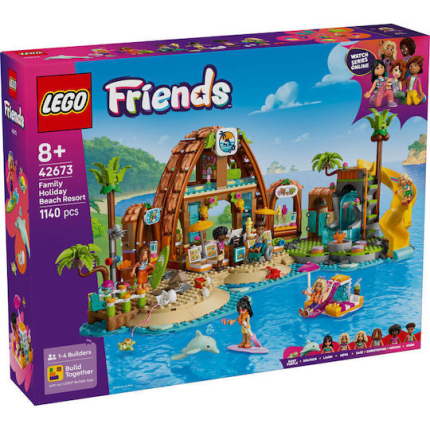 LEGO Friends Family Vacation Beach Resort For 8+ Age 1140 Pieces