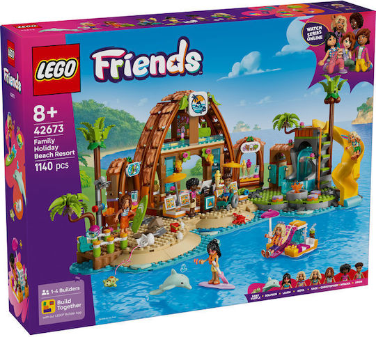 LEGO Friends Family Vacation Beach Resort For 8+ Age 1140 Pieces - Image 1