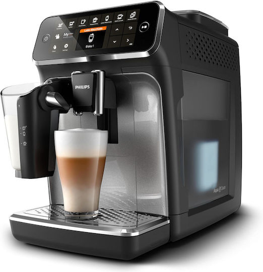 Philips Series 4300 Αυτόματη Μηχανή Espresso 1500W Πίεσης 15bar για Cappuccino με Μύλο Άλεσης Μαύρη - Image 1