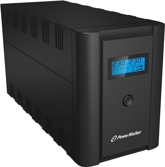 Powerwalker VI 2200 SHL FR UPS Line-Interactive 2200VA 1200W with 6 IEC Power Plugs - Image 1