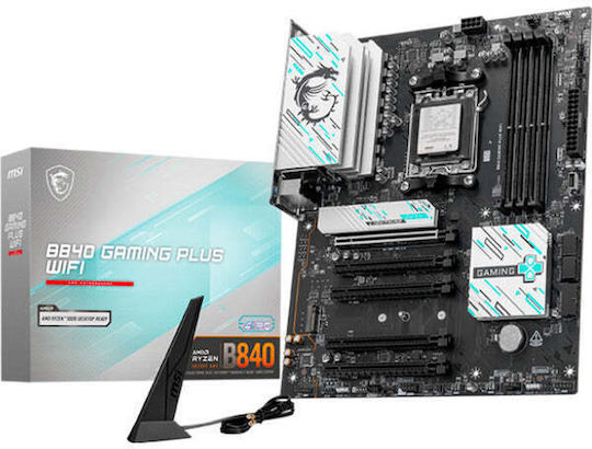 MSI B840M Gaming Plus WIFI6E Motherboard Micro ATX with AMD AM5 Socket - Image 1