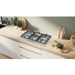 Bosch Serie 4 Natural Gas Cooktop Autonomous Inox 75x52εκ. Silver - Image 3