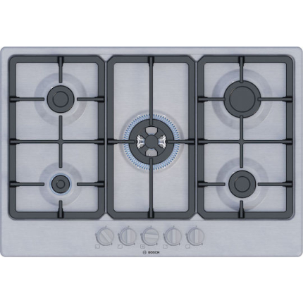 Bosch Serie 4 Natural Gas Cooktop Autonomous Inox 75x52εκ. Silver