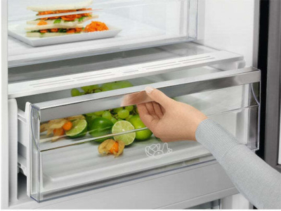 Electrolux Fridge-Freezer 331lt NoFrost H186xW59.5xD65cm Inox LNC7ME32X3 - Image 4
