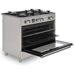 Ravanson Cooker 105lt with Natural Gas Hobs W90cm. Inox - Image 2