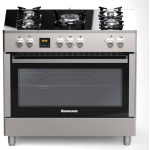 Ravanson Cooker 105lt with Natural Gas Hobs W90cm. Inox - Image 5