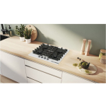 Bosch Serie 6 Natural Gas Cooktop Autonomous 60x52εκ. White - Image 4