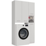 Topeshop Marpol DD Bathroom Cabinet Laundry L96xW30xH183cm White - Image 3