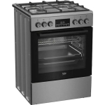 Beko Cooker 72lt with Natural Gas Hobs W60cm. Inox