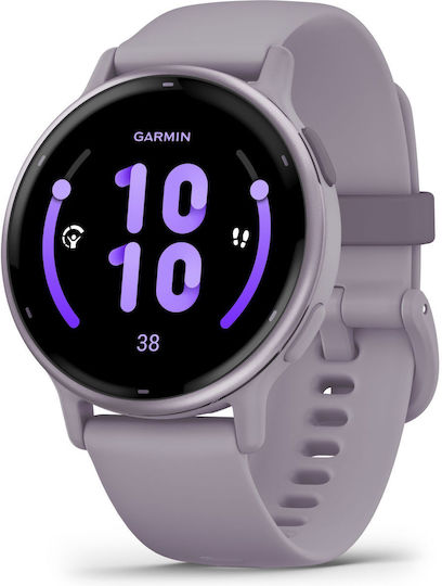 Garmin Vivoactive 5 Aluminium 42mm Waterproof Smartwatch with Heart Rate Monitor (Orchid) - Image 1