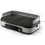 Philips 6000 Series Tabletop Electric Grill Smooth and Ribbed Plate 2000W - Image 4