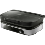 Philips Tabletop Electric Grill Smooth and Ribbed Plate with Lid and Adjustable Thermostat