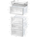 Bosch Fridge-Freezer 363lt NoFrost H203xW60xD66.5cm Black KGN39VXBT - Image 7
