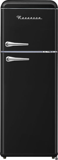 Ravanson Double Door Refrigerator 208lt H147xW54.5xD58.5cm Black LKK-210RB - Image 1